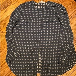 LOFT collarless Tunic Top